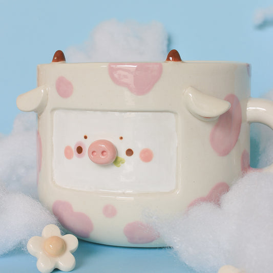 LILAC COW MUG #22