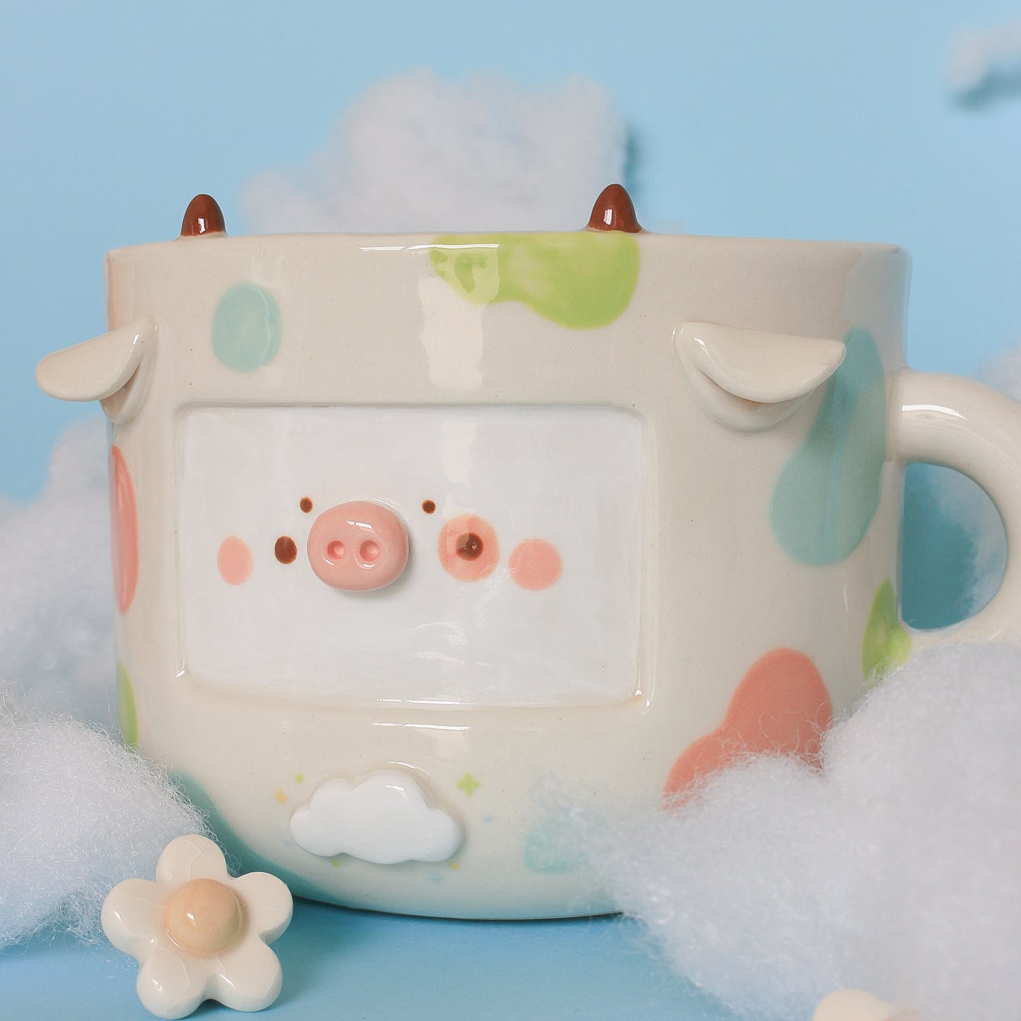 TRIO SPRING COW MUG #27