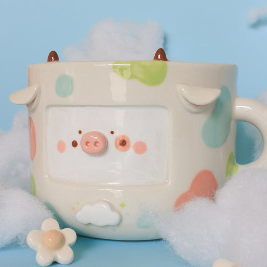 TRIO SPRING COW MUG #27